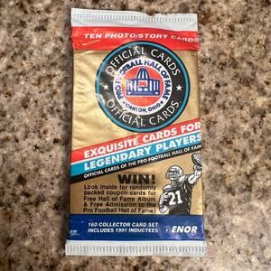 Pro Football Hall of Fame Official Football Cards (3 packs )